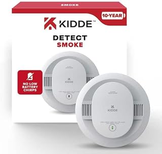 Kidde 10-Year Battery Powered Smoke Detector with Photelectric Sensor 21031466
