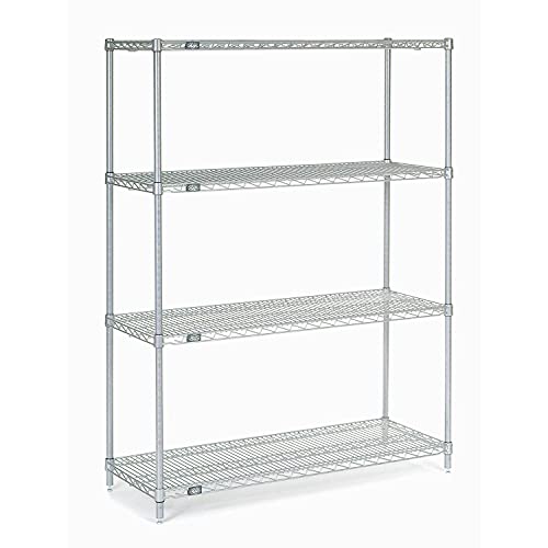 Chrome Wire Shelving by Global Industrial – 4, Alloy Steel, Chrome, Model 18426C