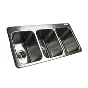 BK Resource W/out Faucet / 10 x 14 x 10 inches / Silver Single Bowl