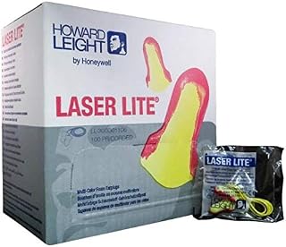 Howard Leight Laser Lite Foam Earplugs w/Cords - MS92265 (5 Box)