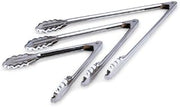 Royal Industries Utility Tongs, Stainless Steel, 10"