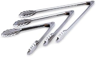 Royal Industries Utility Tongs, Stainless Steel, 10"