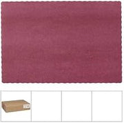 Solid Econo Scal Burgandy Placemat - 1000 per case.