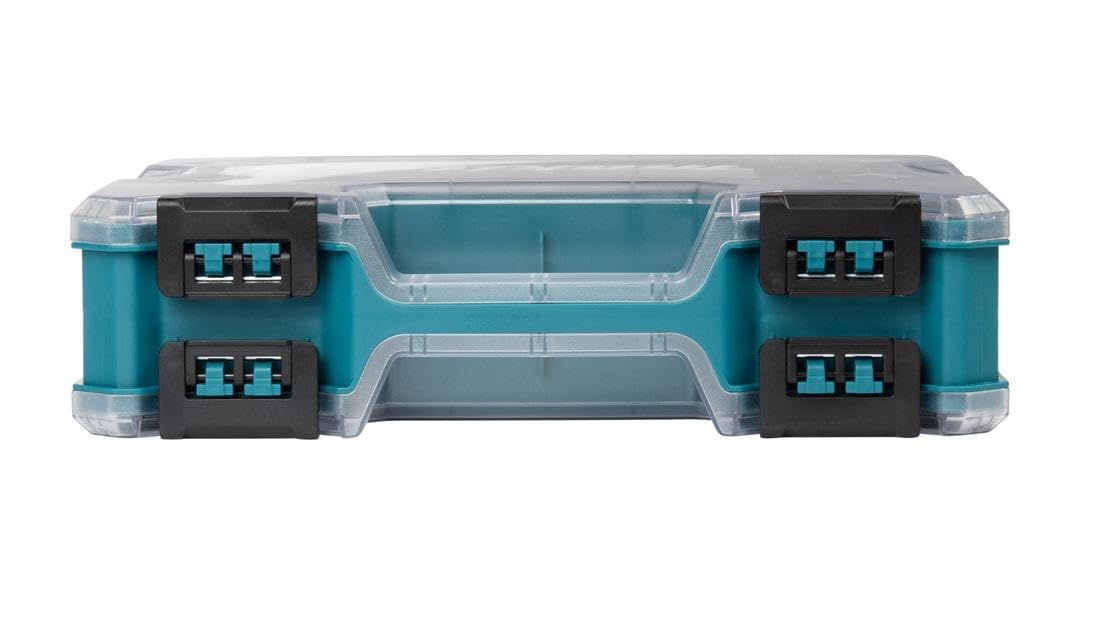 Double-Sided Tool Organizer Storage Case by Makita – 32 x 27 x 8 cm, Plastic, Clear, Model E-26870