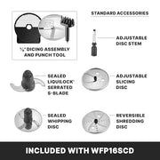 Waring 4Q Food Processor | Dicing Kit & Feed Chute / 4 Quart / Clear Commercial Mixers