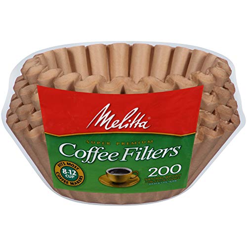 8-12 Cup Basket Coffee Filters by Melitta – 8 to 12 Cup, Paper, Model 62957
