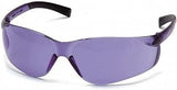 Pyramex Ztek, Safety Glasses, Anti-Scratch, Purple Lens, Blue Mirror Frame, Frameless Pack of 12 Pack of 12