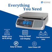 San Jamar 66.0 pounds / Metal / 1 Digital Scales