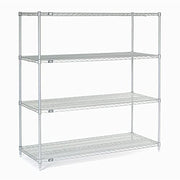 Nexel Chrome Wire Shelving Unit by Global Industrial – 60" W x 24" D x 54" H, Alloy Steel, Chrome, Model 24605C