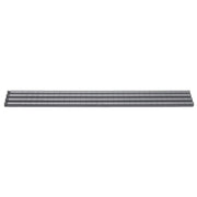 Wire Shelf Post Pack - 34" H by HUBERT – 34" H x 5" W x 1" D, Alloy Steel, Flint, Pack of 4, Model P34F