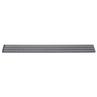 Wire Shelf Post Pack - 34" H by HUBERT – 34" H x 5" W x 1" D, Alloy Steel, Flint, Pack of 4, Model P34F