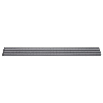 Wire Shelf Post Pack - 34" H by HUBERT – 34" H x 5" W x 1" D, Alloy Steel, Flint, Pack of 4, Model P34F