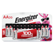 Energizer Black and silver / 20 Count (Pack of 1) / AA AA