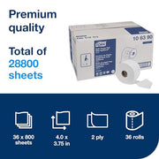 Tork 36 Count (Pack of 1) / White / 1 Toilet Paper