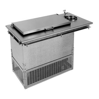 2-Section Drop-in Ice Cream Freezer w/Dipperwell by Glastender – Model DI-FR36-DW