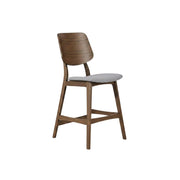 Solid Wood Fabric-Upholstered Counter Chair Set of by Starlight Canyon Home – Solid + Manufactured Wood, Foam, Fabric (Polyester), Grey, Pack of 6