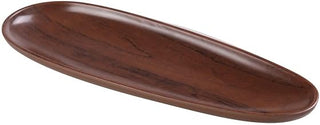 Yanco WL-216 Woodland Oval Plate, Wood-Grain - Pack of 12