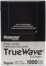 Sanek Graham Beauty True Wave End Papers Regular 1000Ct 2.25" X 3.25" (Pack of 4)