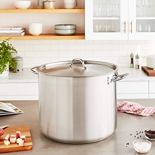 Winco 60 Quarts / Pot With Cover / Stainless Steel Stockpots
