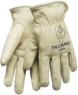 Tillman 1424 Pearl Medium Grain Cowhide Leather Drivers Glove - Keystone Thumb - 1424 MD [PRICE is per PAIR]