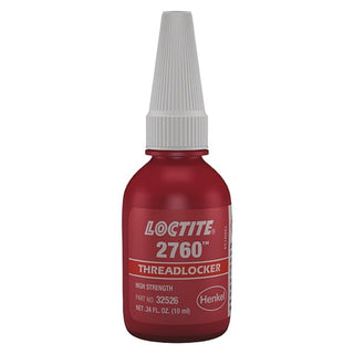 2760 Red Primerless High Strength Threadlockers by Loctite – 50 mL, Acrylic, Red, Model 32525