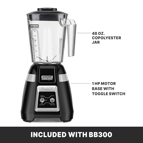 Waring Toggle Switch | Copolyester Jar / 48 Ounces / Black Countertop Blenders