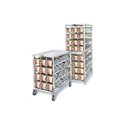 Mobile Can Storage Rack by Lakeside – Stainless Steel, Model PBCR2