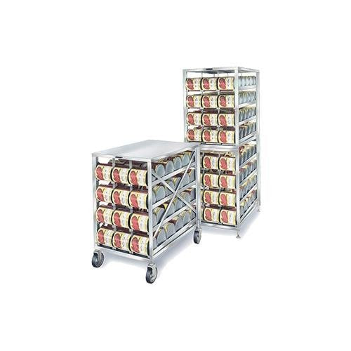Mobile Can Storage Rack by Lakeside – Stainless Steel, Model PBCR2
