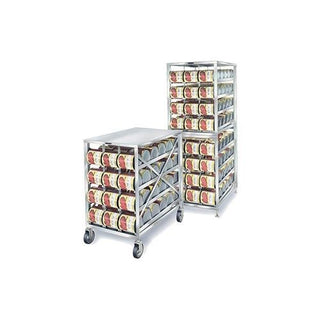 Mobile Can Storage Rack by Lakeside – Stainless Steel, Model PBCR2