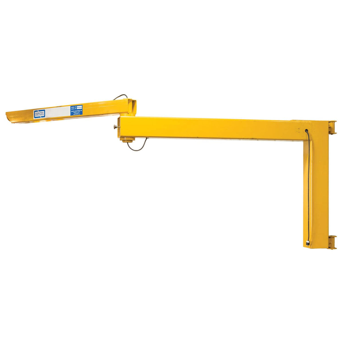 Medium-Duty Wall-Mount Articulating Jib Crane by Contrx – Cat Yellow, Model AR508