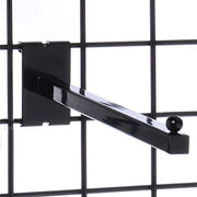 Grid Walls Straight Arms Black 12"L by Retail Resource – Model GGW12B