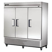 TS-72F True Reach-in Freezer - Three Door - 72 Cu. Ft. - 1 HP Freezer – 72.0 cubic_feet, Silver, Model True TS 72F