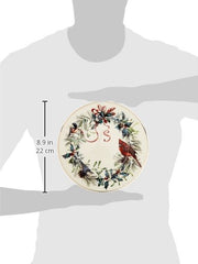 Lenox Winter Greetings Porcelain Salad Plates, 8 Inch, Set of 6