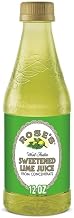 Rose's Sweetened Lime Juice, from Concentrate, Kosher, 12 Fluid Ounces (Pack Of 6)