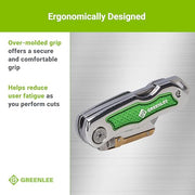 Greenlee Folding / 9.3"L x 5"W x 9.3"H / Green Pocket Knives & Folding Knives