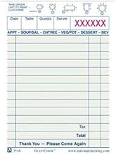 National Checking 3516SP Guest Checks, One Part