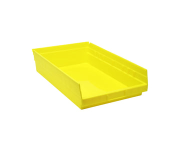 Quantum Storage QSB110 Hanging Plastic Shelf Bin Storage Containers - 17-7/8" x 11-1/8" x 4" - 8 Pack by QUANTUM STORAGE SYSTEMS – 18L x 12W x 4H, 796.02 cubic_inches, Plastic