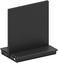 Lozier Double Sided Gondola Shelving Add-On Kit 48x54x35 CHR Charcoal