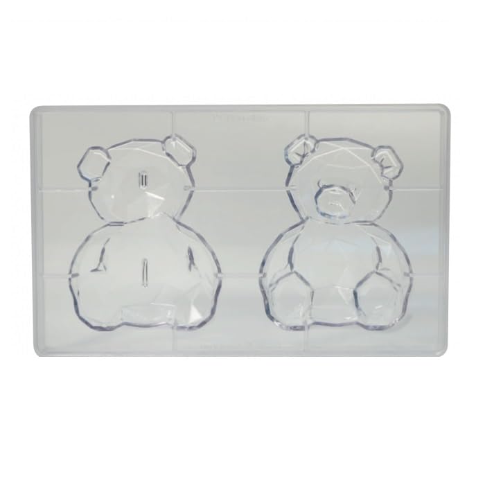 Polycarbonate Chocolate Mold by Martellato – 97mm x 130mm, Polycarbonate, Transparent, Model MA3014