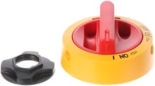 Fits Ovention 12SL LK10UL NEMA Type 4X Knob, Red/Yellow, On/Off for C1400, M1718, S1600