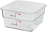 Cambro 2 qt Polycarbonate Food Storage Container - Camwear CamSquare (Set of 6) [2SFSCW-135]