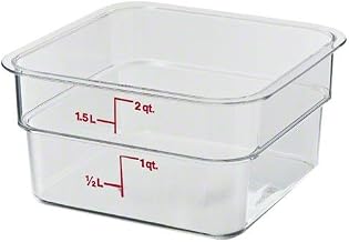 Cambro 2 qt Polycarbonate Food Storage Container - Camwear CamSquare (Set of 6) [2SFSCW-135]