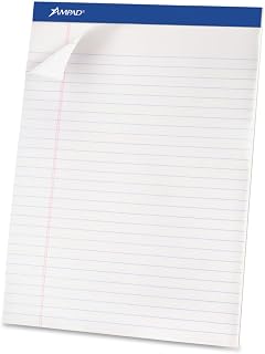 Ampad Perforated Pad, 8-1/2 x 11-3/4, White, Legal Ruling, 50 Sheets per Pad (20-360)