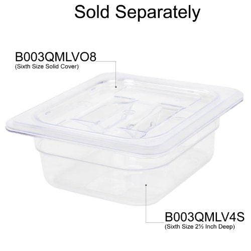 Thunder Group 2-1/2-Inch deep / Clear / 6.0 inches Storage & Transport