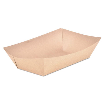 SCT Food Trays, Paperboard, Brown Kraft, 5-Lb Capacity, 500/Carton
