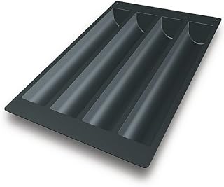 Silikomart SQ014 Tronco Freezing and Baking Mold 72 Ounce, 19.49 Inch x 3.15 Inch x 2.48 Inch High, 4 Cavities
