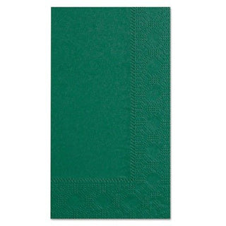 Hoffmaster 180537 Dinner Napkin, Regal Embossed, 2-Ply, 1/8 Fold, 17" Length x 15" Width, Hunter Green (8 Packs of 125)