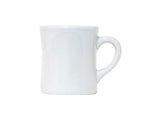 China Diner Mug by Tuxton – 9oz, 9 ounces, Porcelain, Porcelain White, Pack of 12