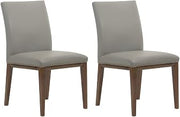 Starlight Canyon Home Top Grain Leather Dining Chair with Foam Seat, Armless Scandi Modern Side Chair for Kitchen Dining Room