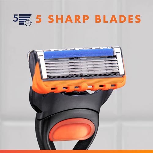 Gillette 1 Razor + 2 Refills / Fusion5 Razor Handle + 2 Refills / 1 Count (Pack of 1) Cartridge Razors